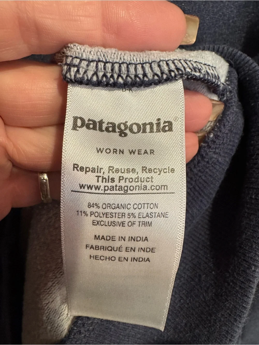 Patagonia Men's Crewneck Sweatshirt Wooly- Slate Blue